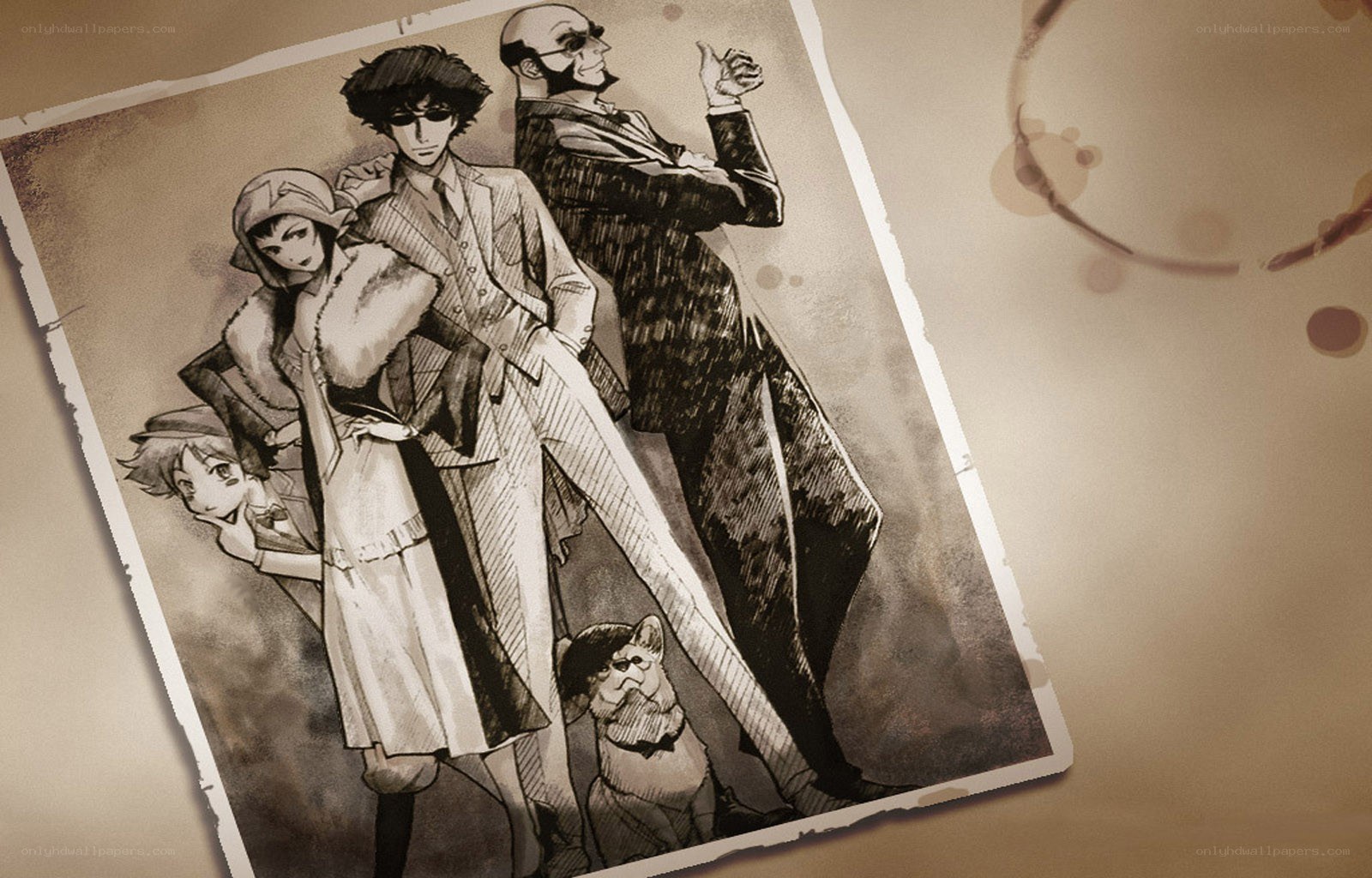 anime characters on a photo