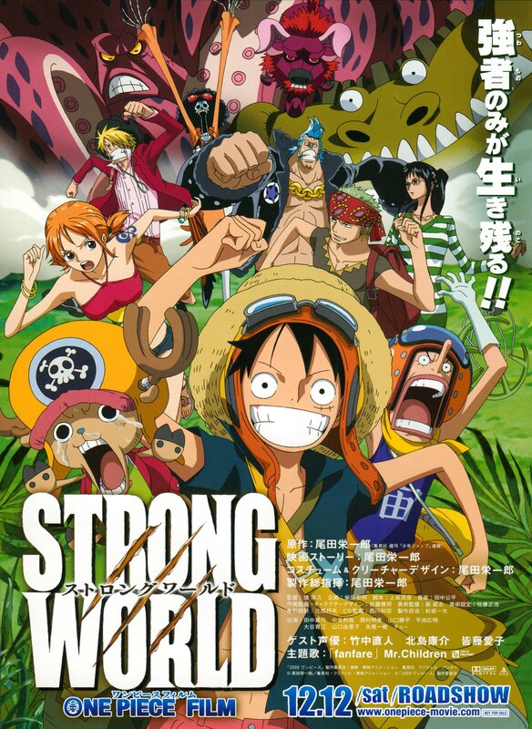 Anime Characters on a Poster — Green