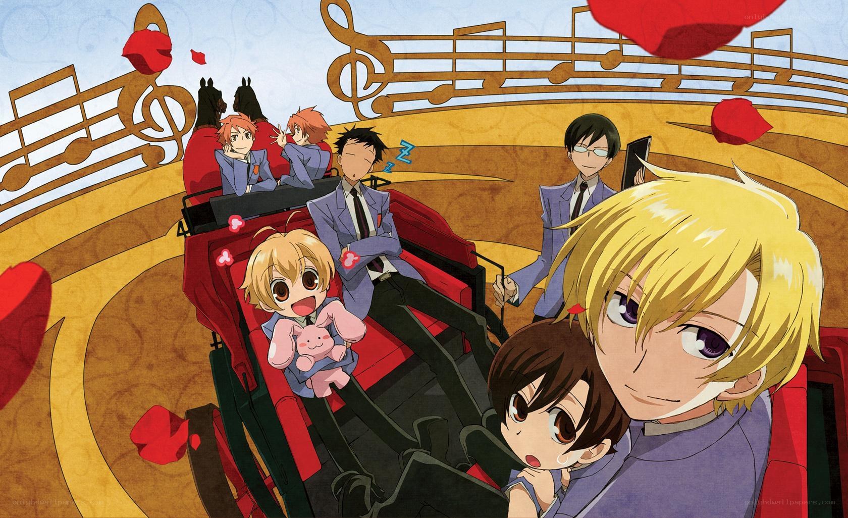 anime characters on a ride