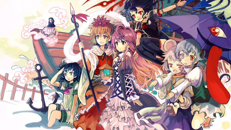 anime characters on a ship