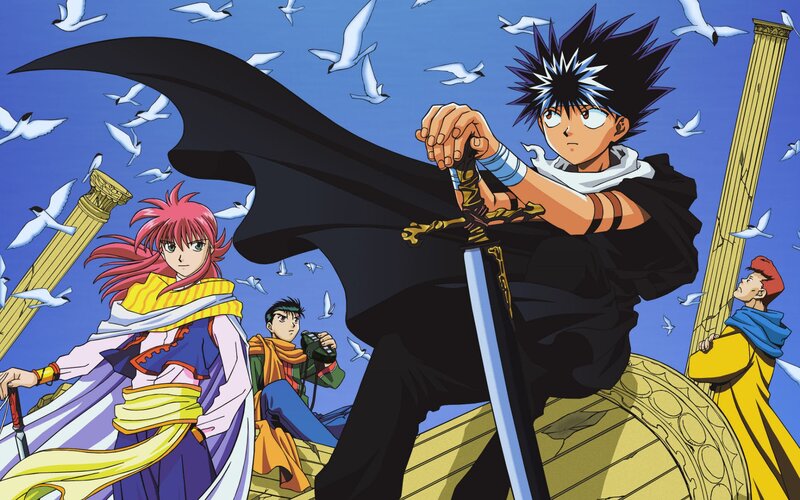 Anime characters on a ship