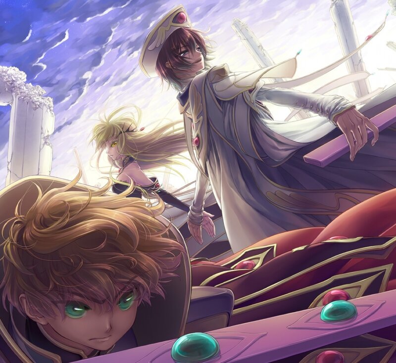 anime characters on a ship