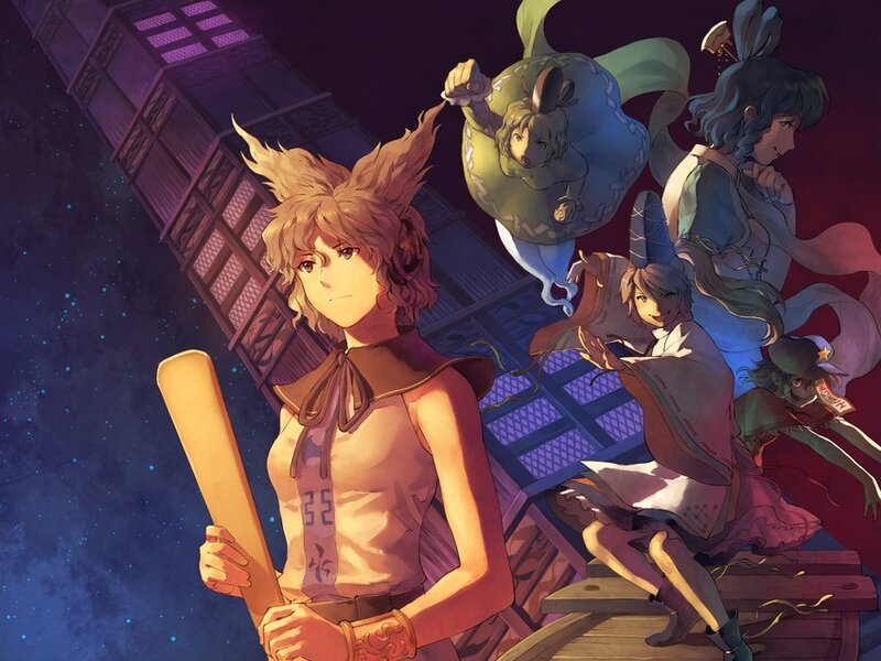 Anime Characters on a Ship — Purple