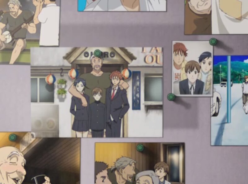 Anime Characters on a Wall — Purple