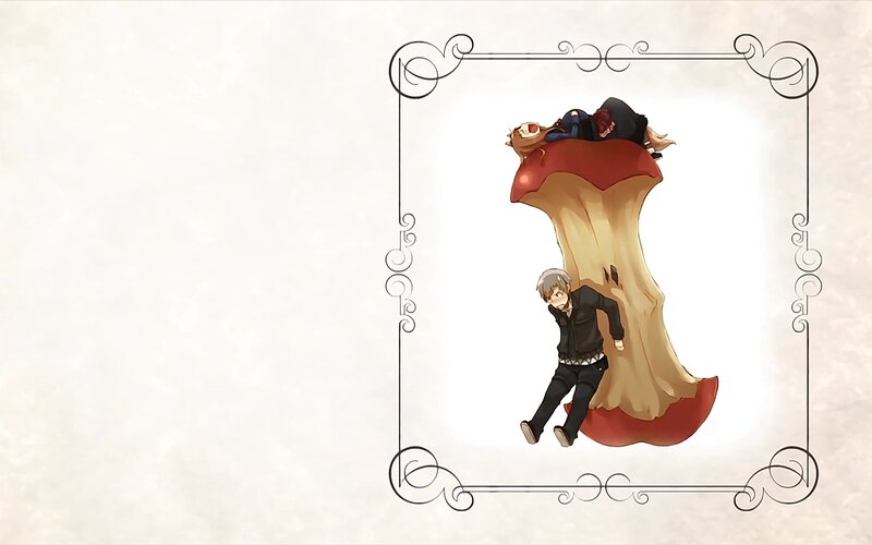 Anime Characters on Apple Core