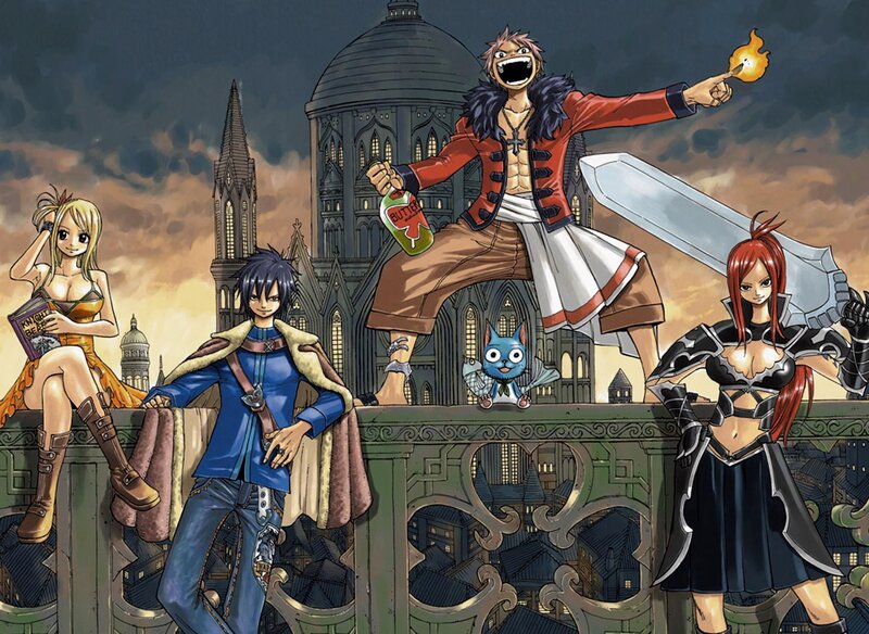 Anime Characters on Balcony
