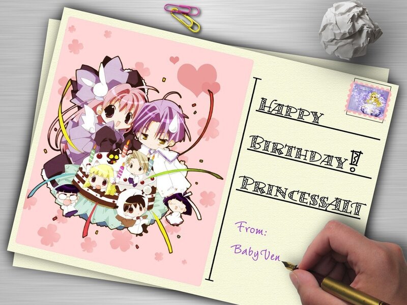 Anime Characters on Card