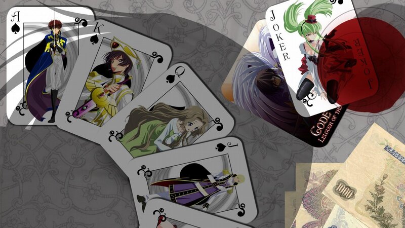 Anime Characters on Cards — Gray, Dramatic