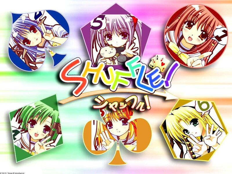 Anime Characters on Cards — Pink