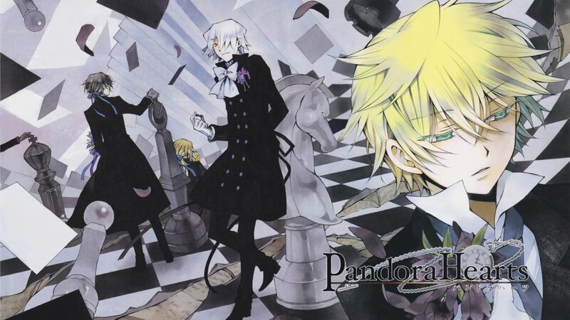 Anime Characters on Chessboard — Black, Dramatic