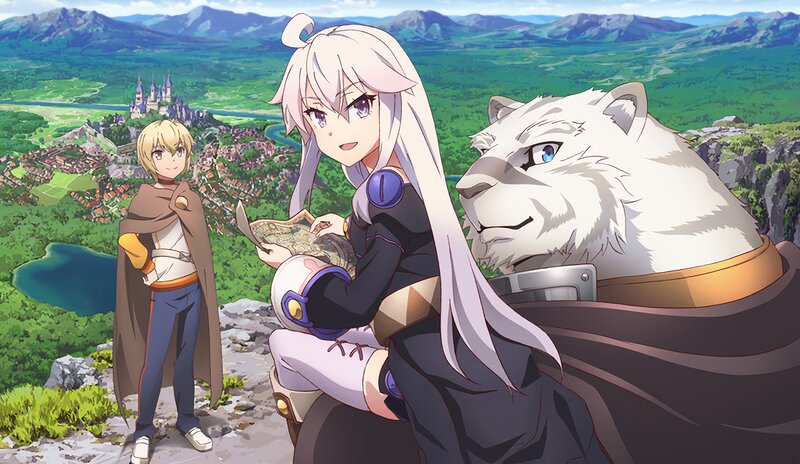 Anime Characters on Cliff — Green