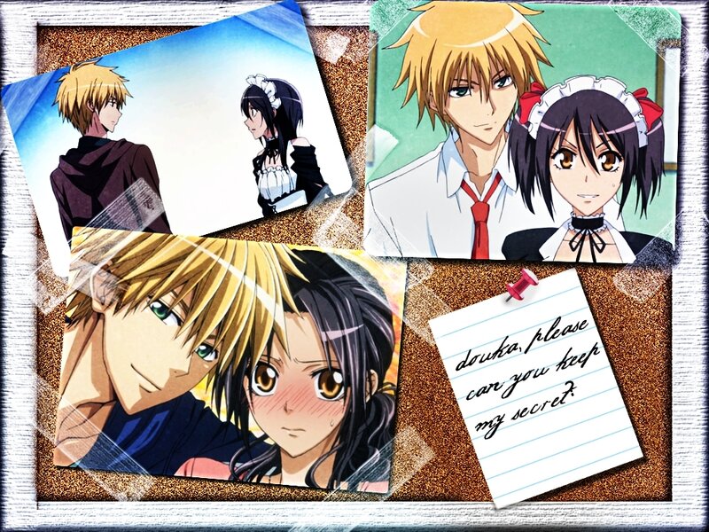 Anime Characters on Corkboard