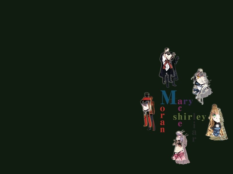 Anime Characters on Dark Background