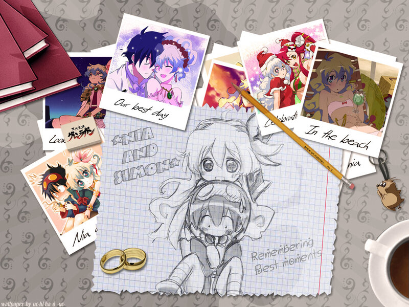 Anime Characters on Desk