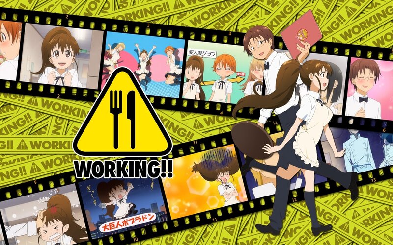 Anime Characters on Film Strip — Yellow