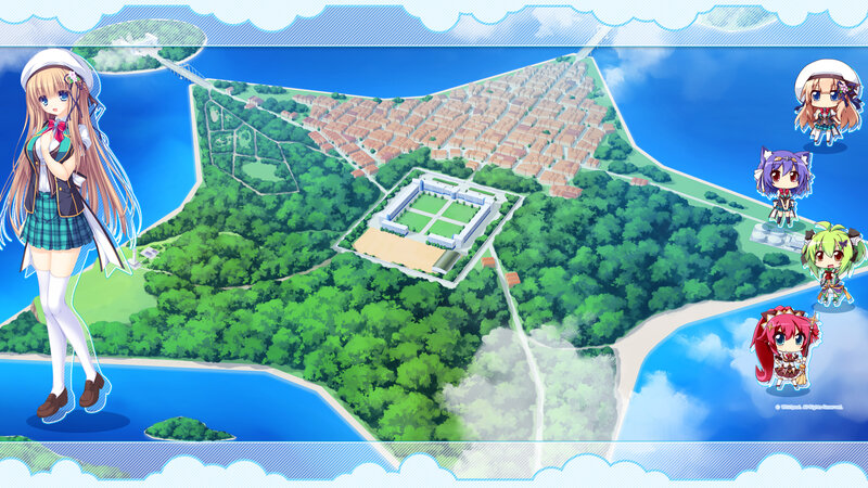 Anime Characters on Island Map