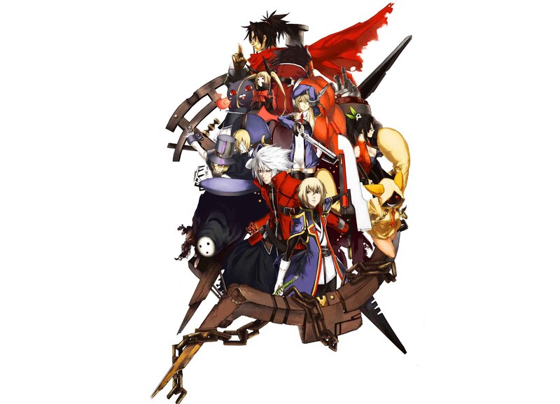 anime characters on mechanical creature