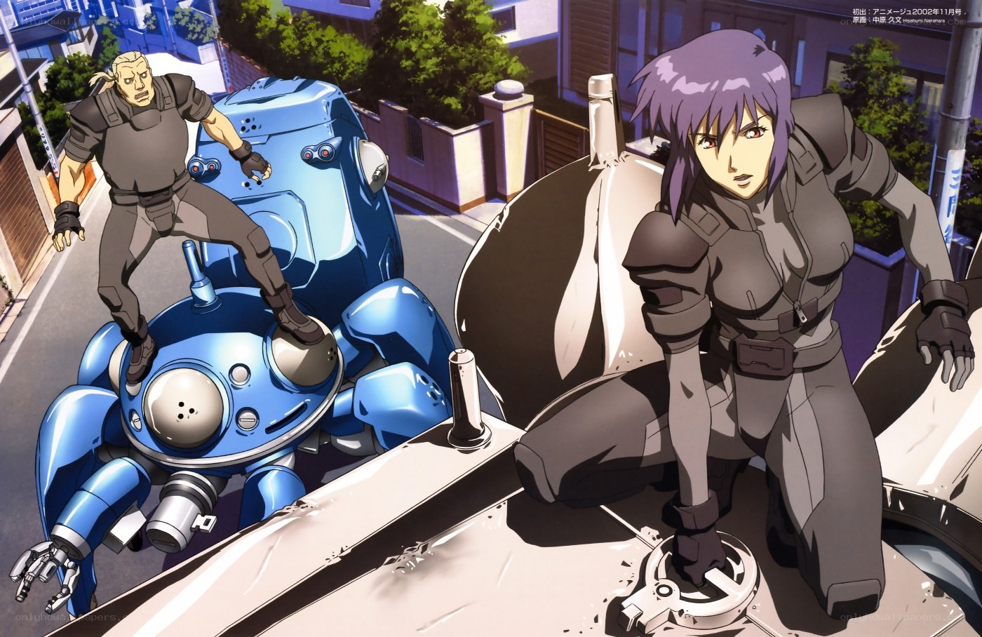 Anime characters on mechs