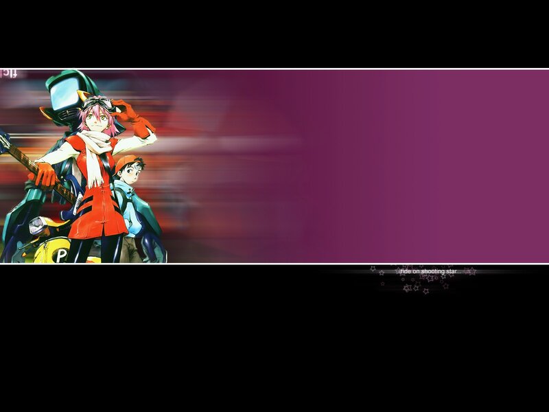 Anime Characters on Motorcycle — Purple