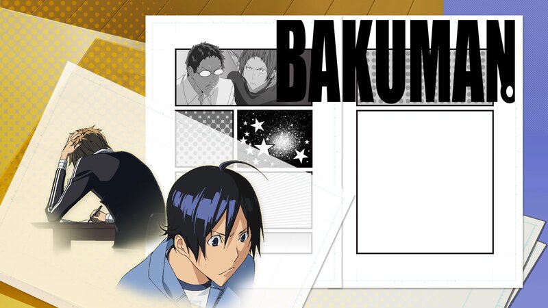 Anime Characters on Paper — Blue