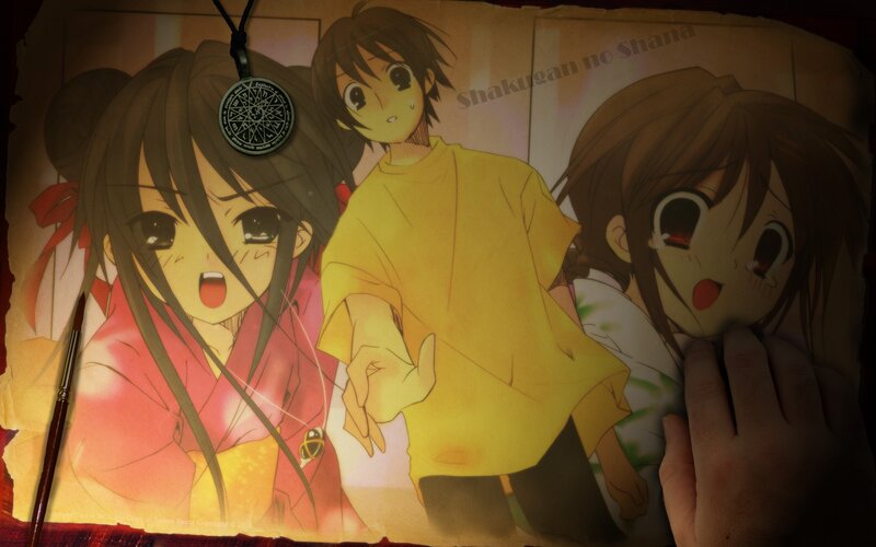Anime Characters on Paper — Brown