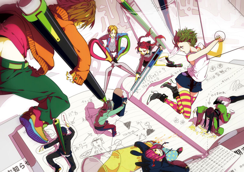 Anime Characters on Paper