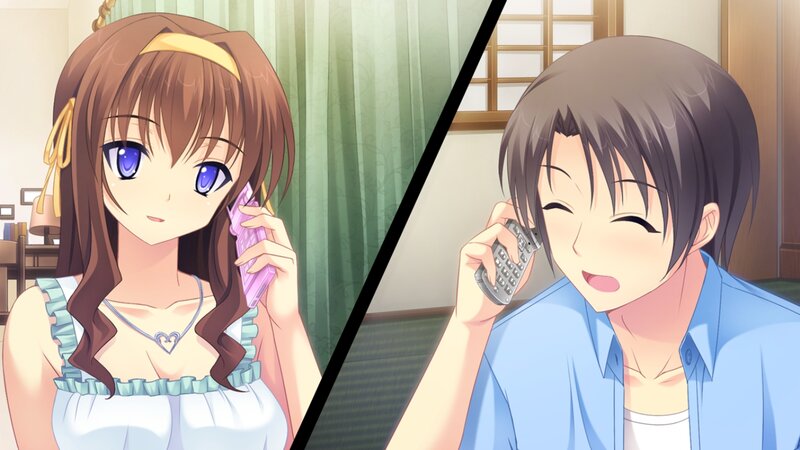 Anime Characters on Phone — Brown
