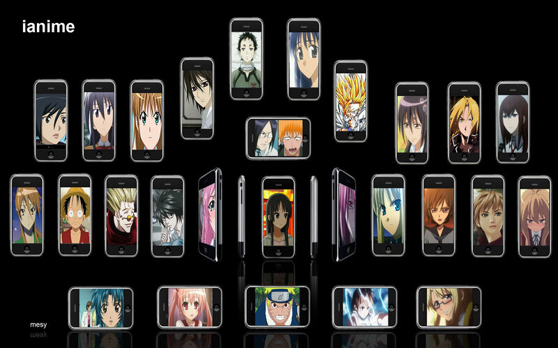 Anime Characters on Phones