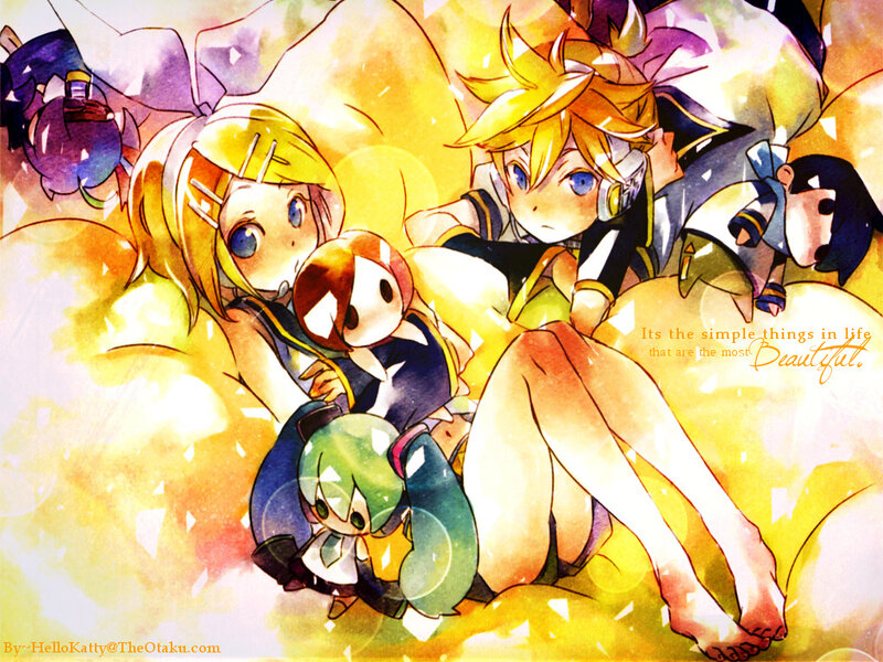 Anime Characters on Pillows — Yellow