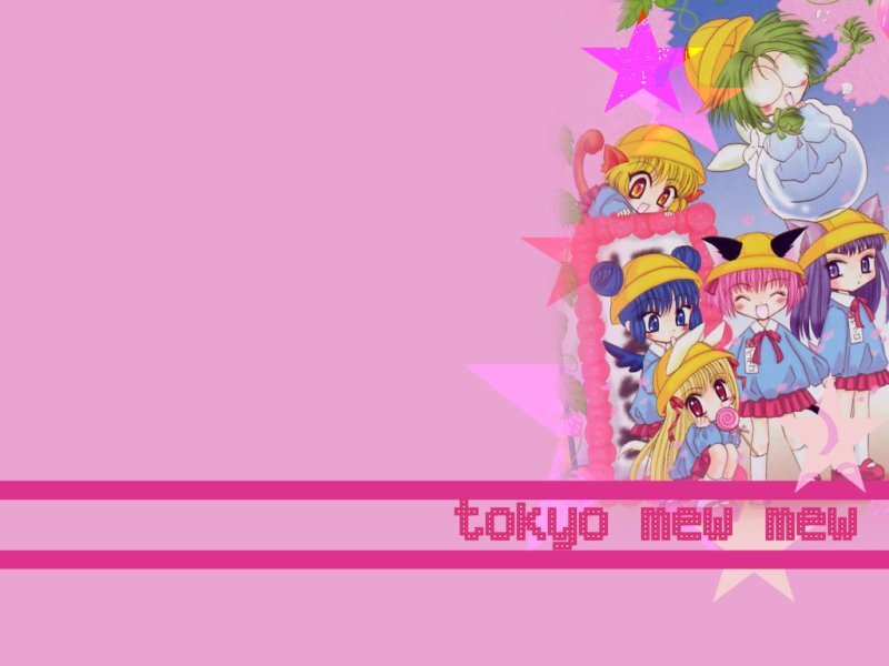 Anime Characters on Pink Background — Playful