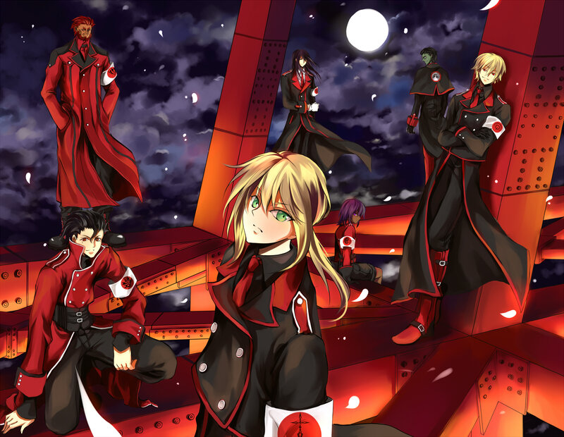 Anime Characters on Platform