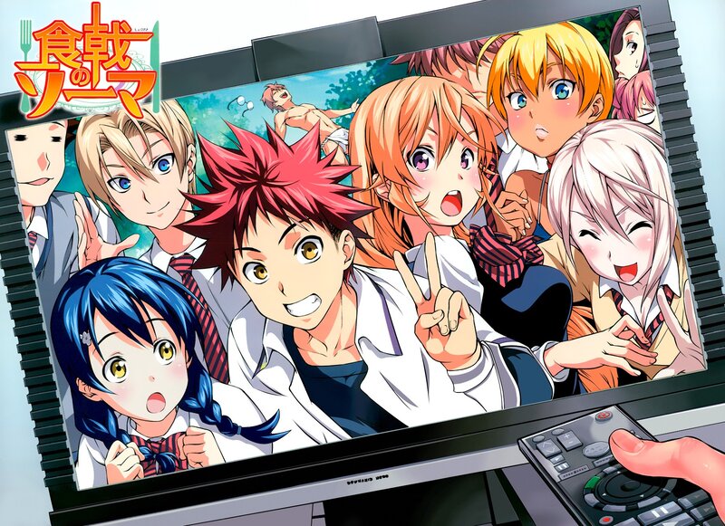 Anime Characters on Screen — Orange