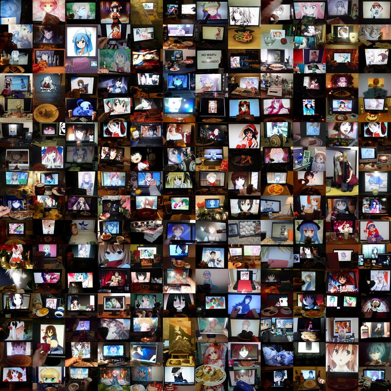 Anime Characters on Screens