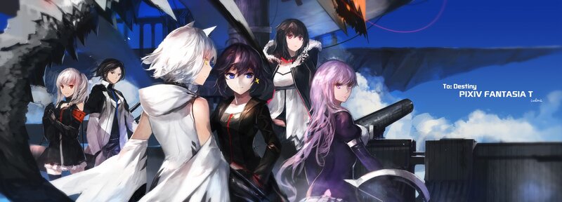 Anime Characters on Ship — Blue