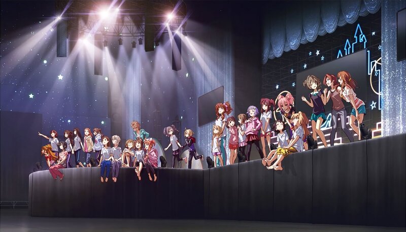 Anime Characters on Stage — Black