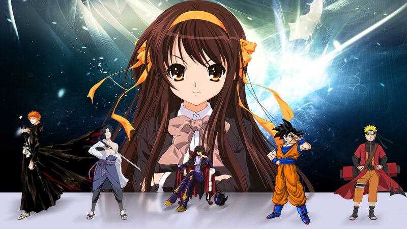 Anime Characters on Stage — Brown