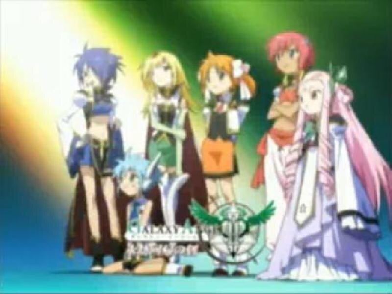 Anime Characters on Stage — Green, Dramatic, Stage Lights