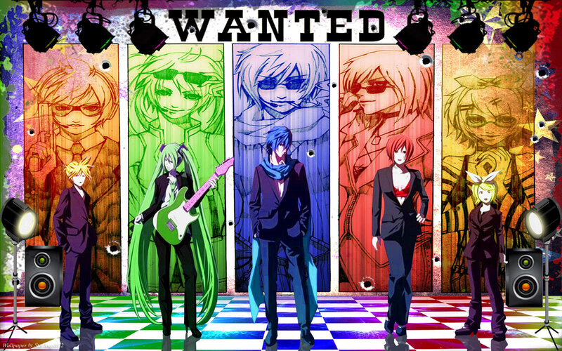 Anime Characters on Stage — Green