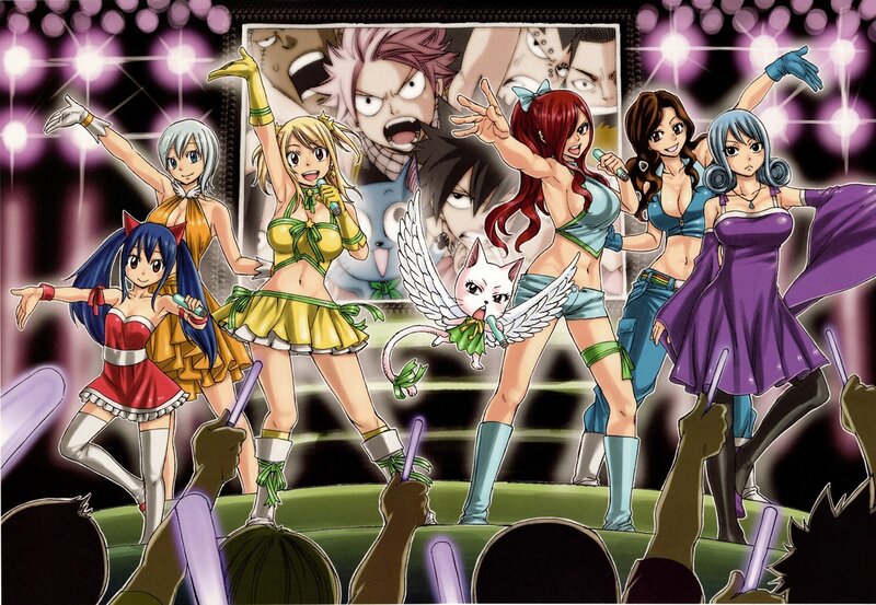 Anime Characters on Stage — Purple