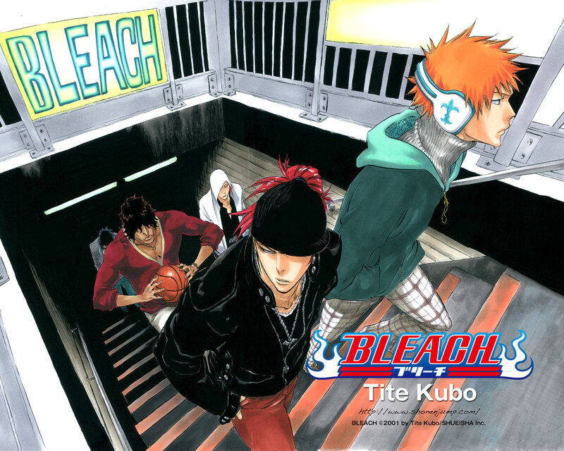 Anime Characters on Stairs — Black, Dramatic, Night