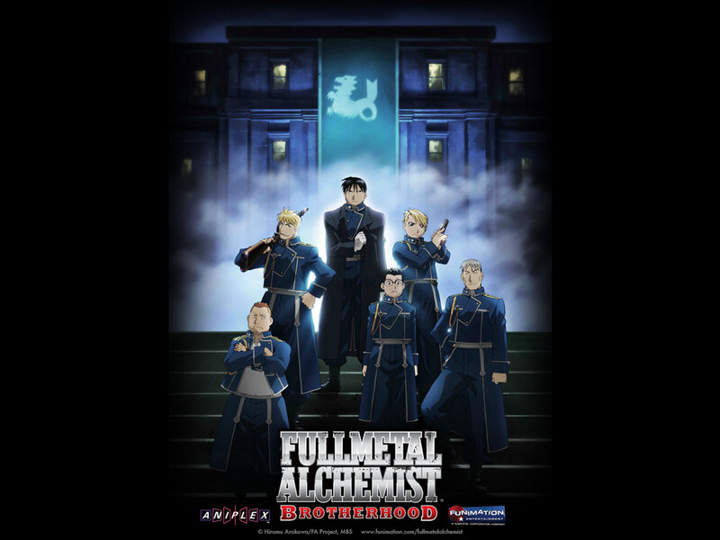 Anime Characters on Steps — Blue