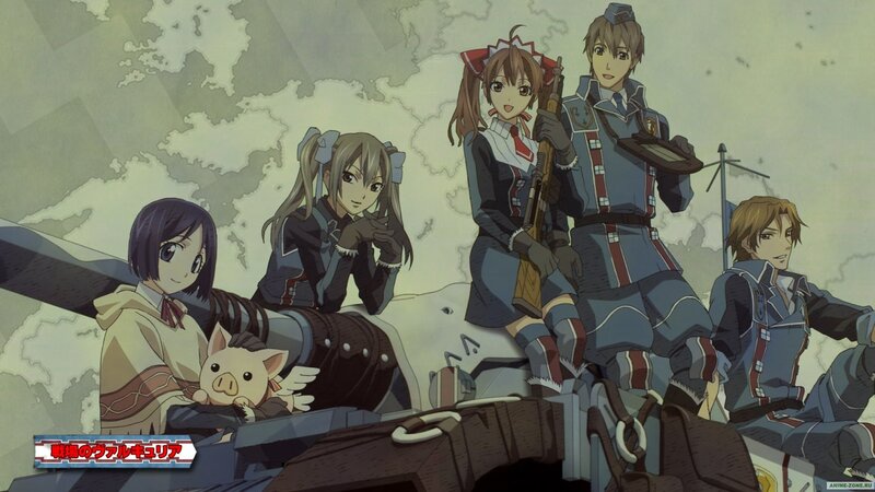 Anime Characters on Tank — Gray