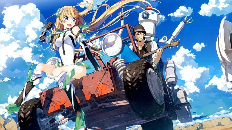 Anime Characters on Vehicle — Blue