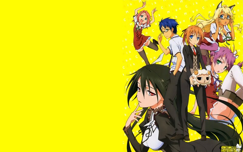 Anime Characters on Yellow