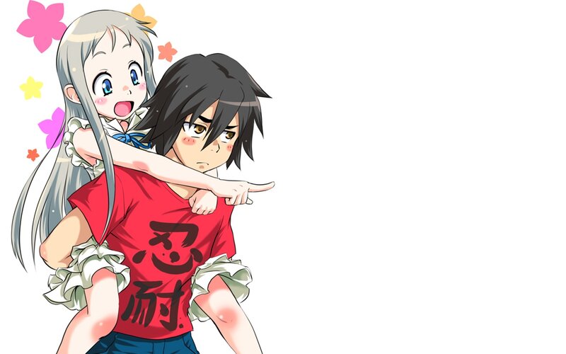 anime characters piggyback