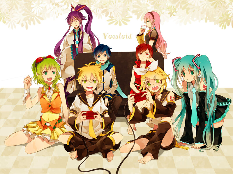 Anime Characters Playing Games