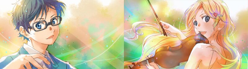 Anime Characters Playing Music — Yellow