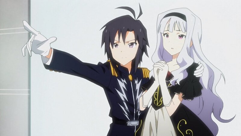 anime characters pointing