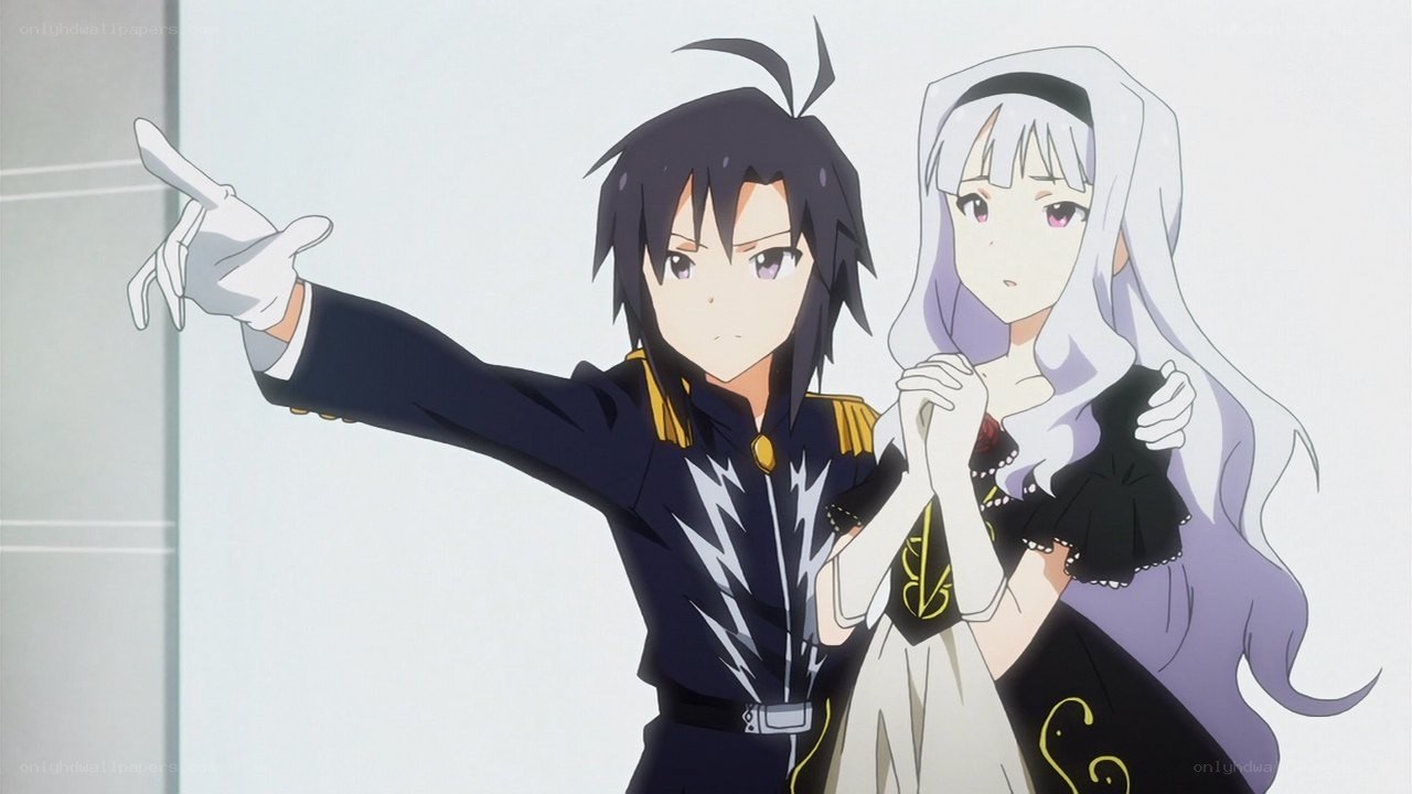 anime characters pointing