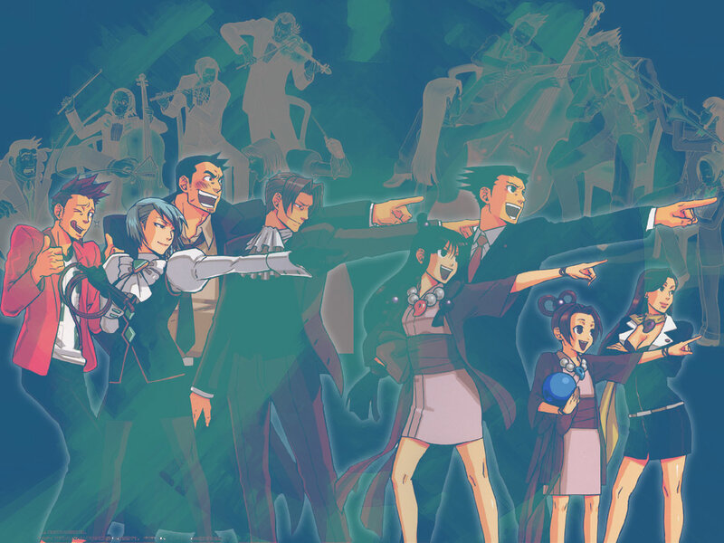 Anime Characters Pointing — Blue
